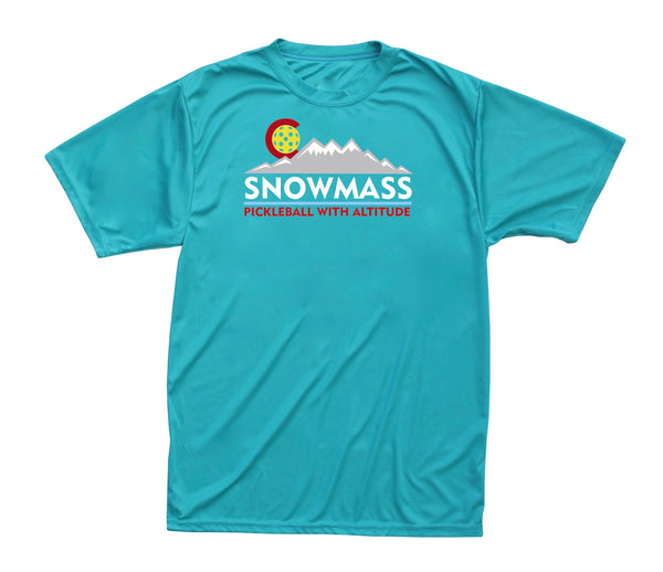 Snowmass Colorado Pickleball Performance Men's T-Shirt - Design 2