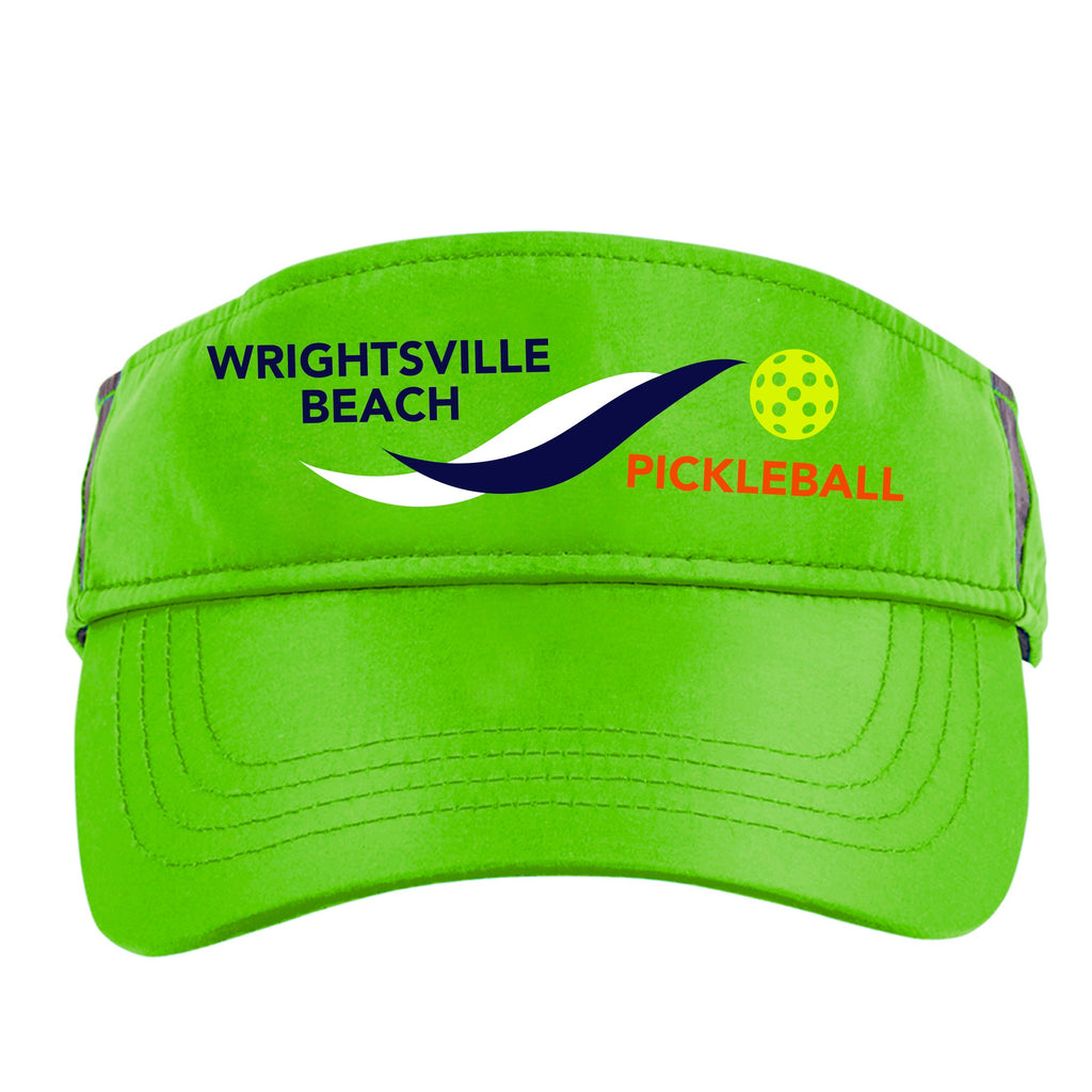 Wrightsville Beach Pickleball Embroidered Performance Dri-Fit Visor by Pickleball Xtra