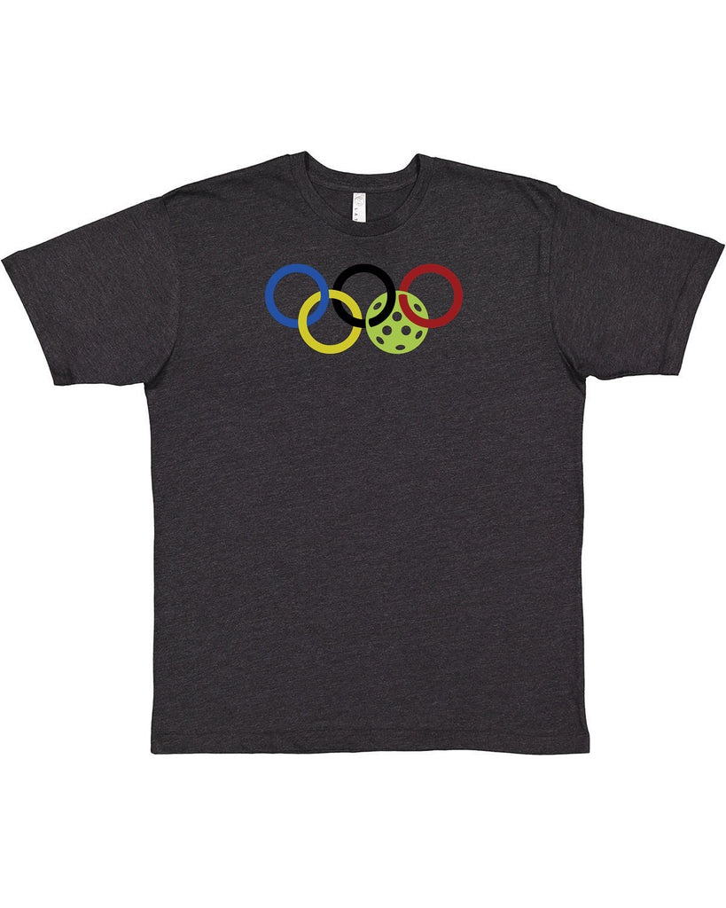 Olympic Rings Pickleball Mens Vintage T-Shirt