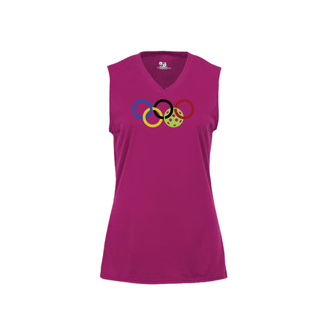 Olympic Rings Ladies Sleeveless T-Shirt