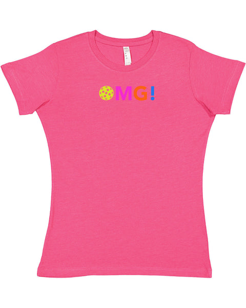 OMG! Ladies Vintage Pickleball T-Shirt