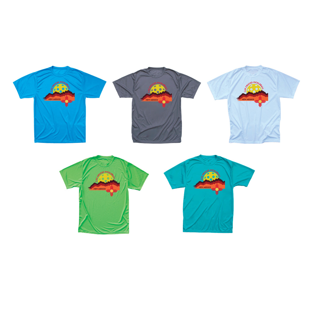 Las Cruces Men's Organ Mountains Performance Pickleball TShirt