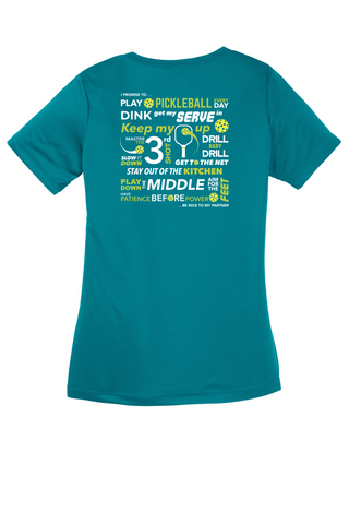 Pickleball Pledge Women's T-Shirt - Performance Dri-Fit