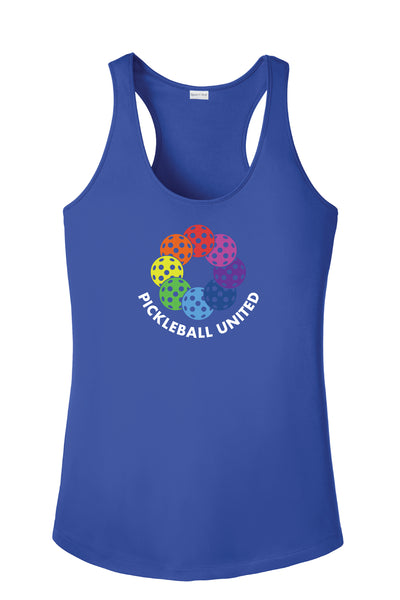 Pickleball United Ladies Racerback T-Shirt
