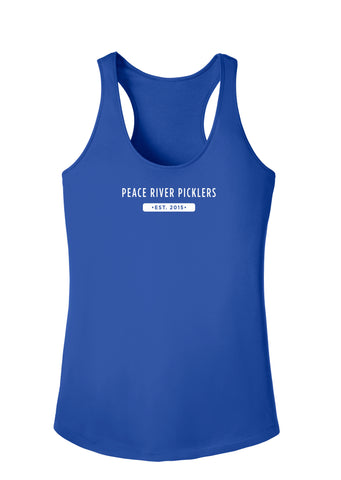 Peace River Picklers 2021 Pickleball Ladies Performance Racerback Shirt - Design 2