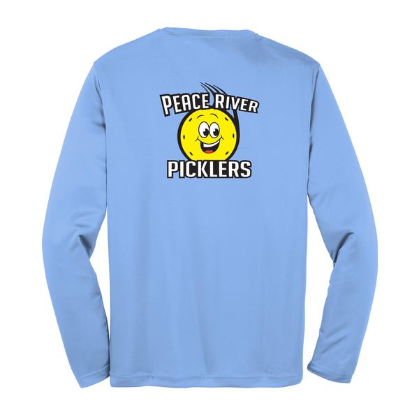 Peace River Picklers 2021 Pickleball Men's Performance Long Sleeve Shirt - Design 2