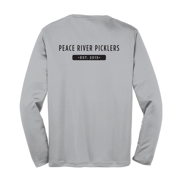 Peace River Picklers 2021 Pickleball Men's Performance Long Sleeve Shirt - Design 1