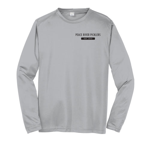 Peace River Picklers 2021 Pickleball Men's Performance Long Sleeve Shirt - Design 2