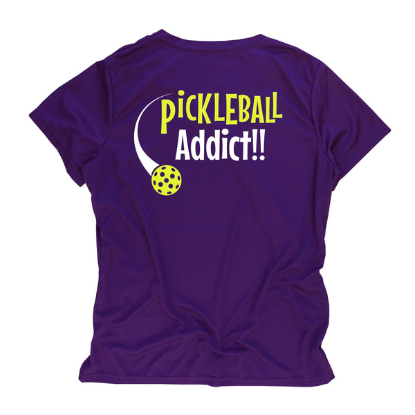 Pickleball Addict Ladies Performance T-Shirt