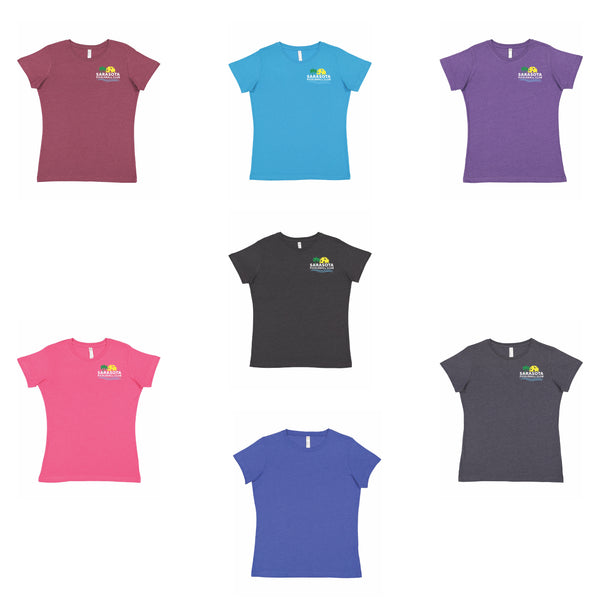 2021 Sarasota Pickleball Club Ladies Vintage Cotton Blend T-Shirt