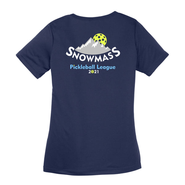 Snowmass 2021 Pickleball Ladies Performance Short Sleeve T-Shirt
