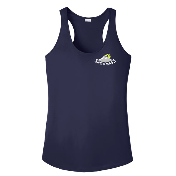 Snowmass 2021 Pickleball Ladies Performance Racerback Tank