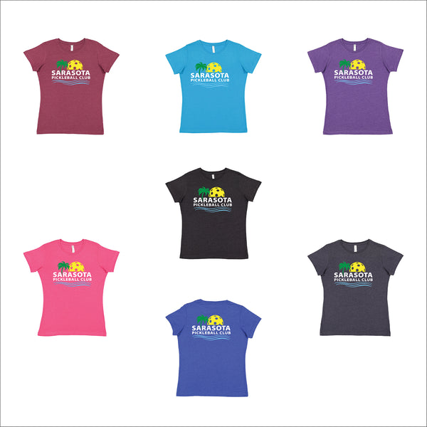 2021 Sarasota Pickleball Club  Ladies Vintage Cotton Blend T-Shirt