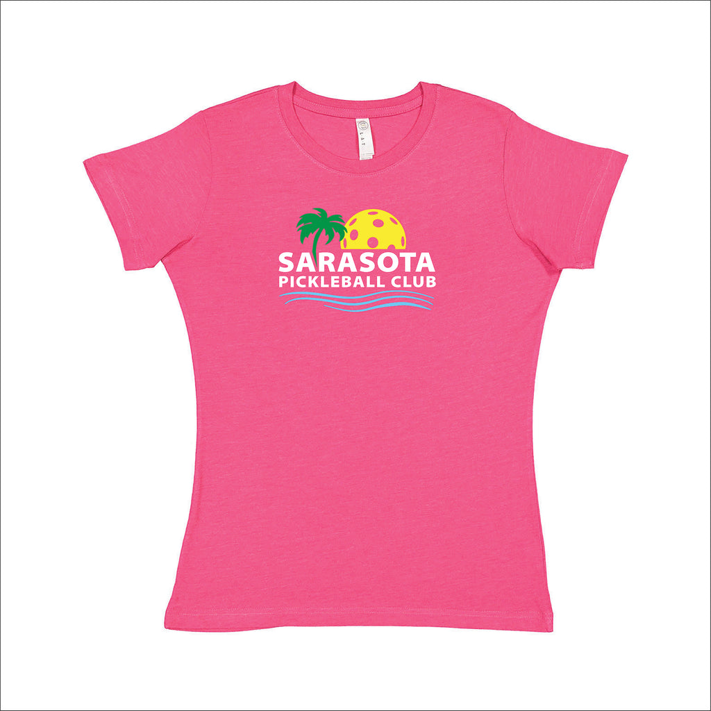 2021 Sarasota Pickleball Club  Ladies Vintage Cotton Blend T-Shirt