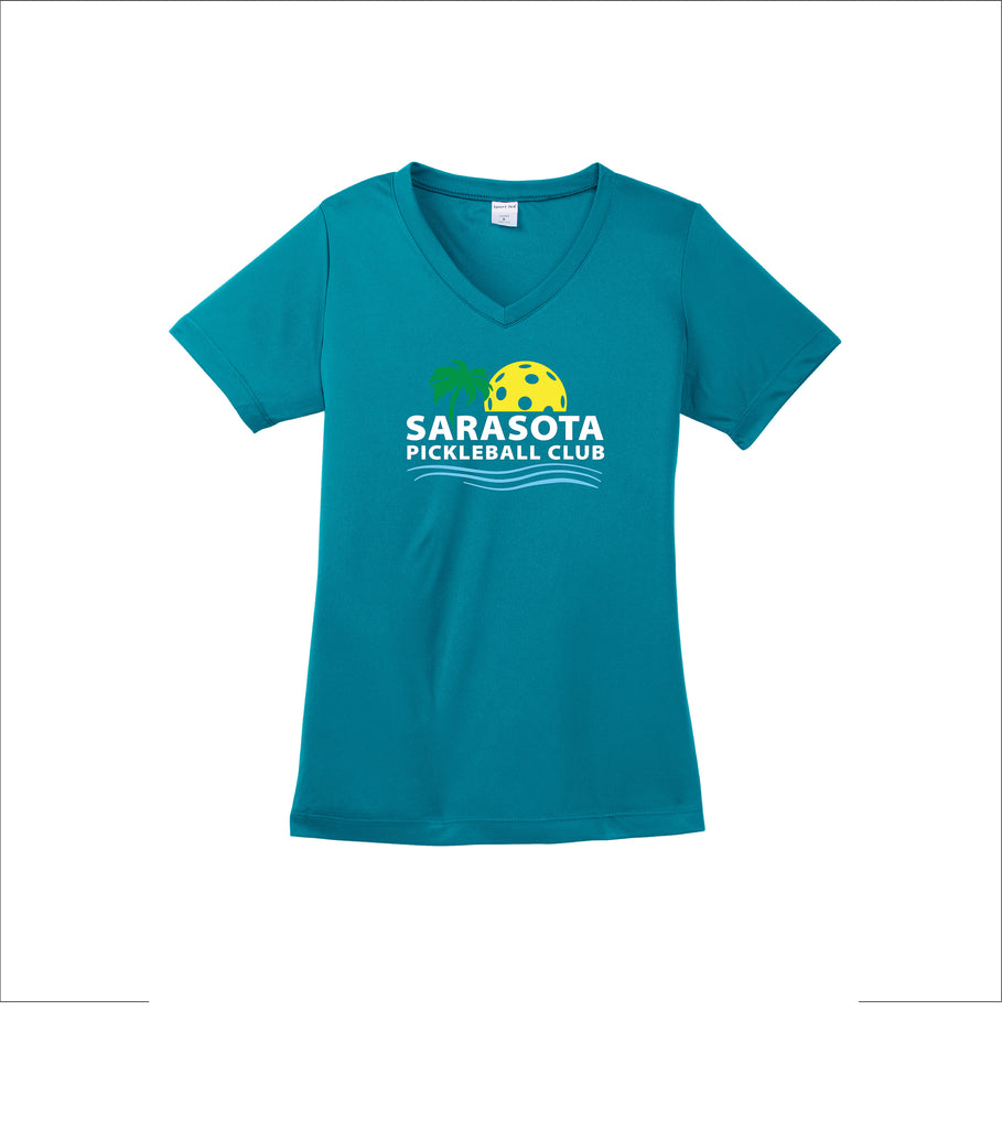 2021 Sarasota Pickleball Club Ladies Performance Short Sleeve Shirt