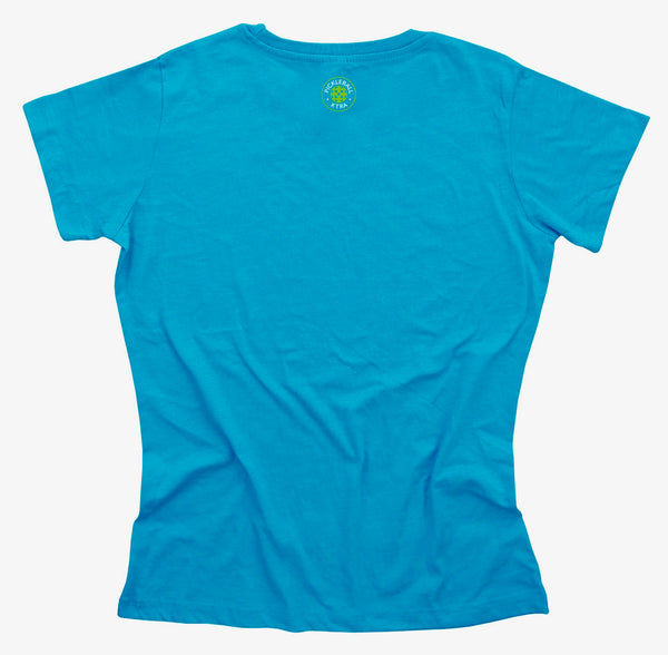 Aspen Pickleball Ladies Vintage Casual Cotton Blend T-Shirt - Front Chest Logo