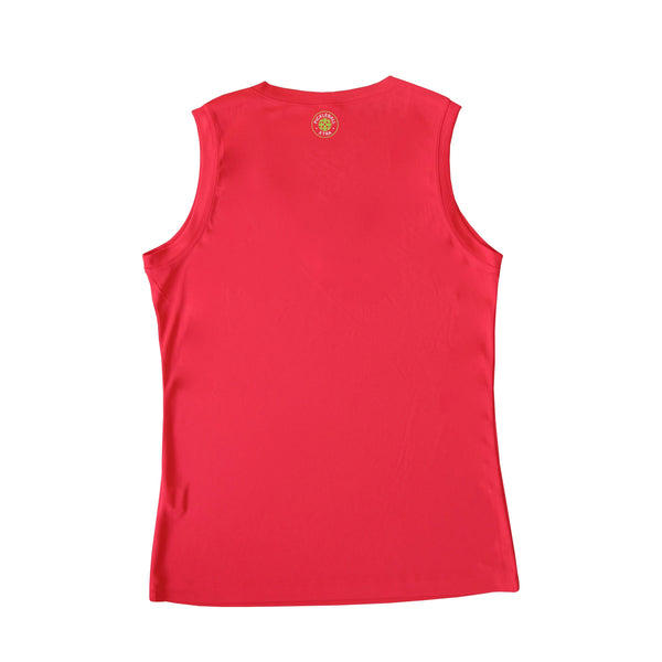 HO HO HO!! Ladies Pickleball Christmas Sleeveless Tank - Performance Dri-Fit