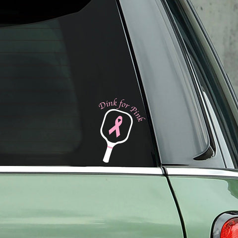 Dink for Pink Pickleball Decal - Bumper Sticker