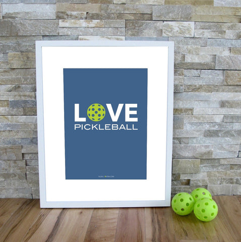 Love Pickleball Art Print - The Love Pickleball Poster