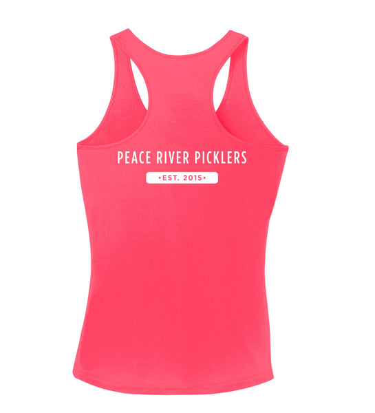 Peace River Picklers Pickleball Ladies Performance Racerback Shirt - Design 1 2021