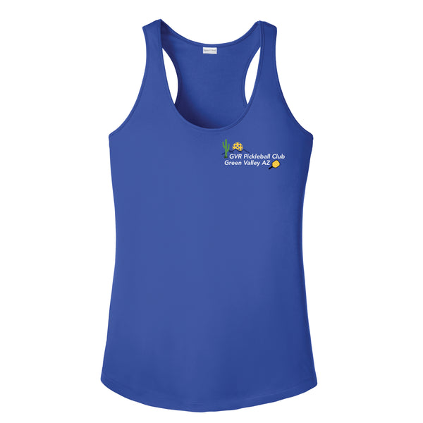 GVR Pickleball Club Ladies Performance Racerback - Small Front Chest Logo