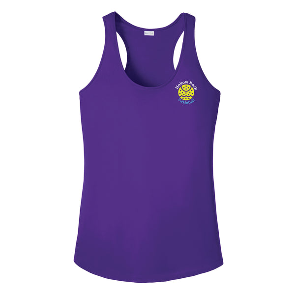 Hollow Rock Ladies Performance Racerback - Small Front Chest Logo