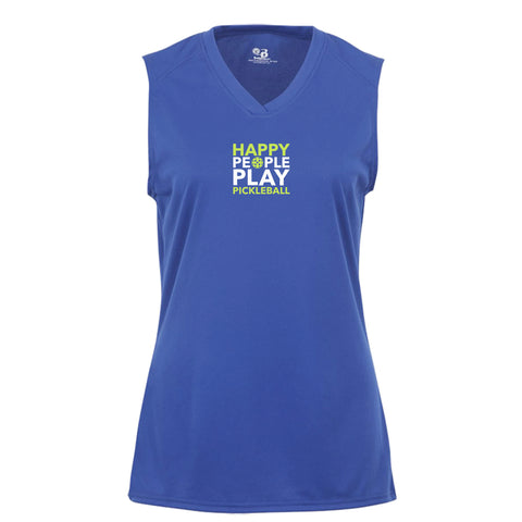 Lavallette Pickleball Sleeveless Tank - Happy People Play Pickleball