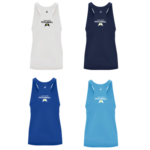 Lavallette Pickleball Ladies Performance Racerback shirt - Dink On