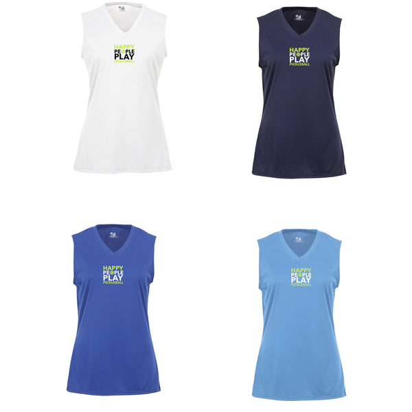 Lavallette Pickleball Sleeveless Tank - Happy People Play Pickleball