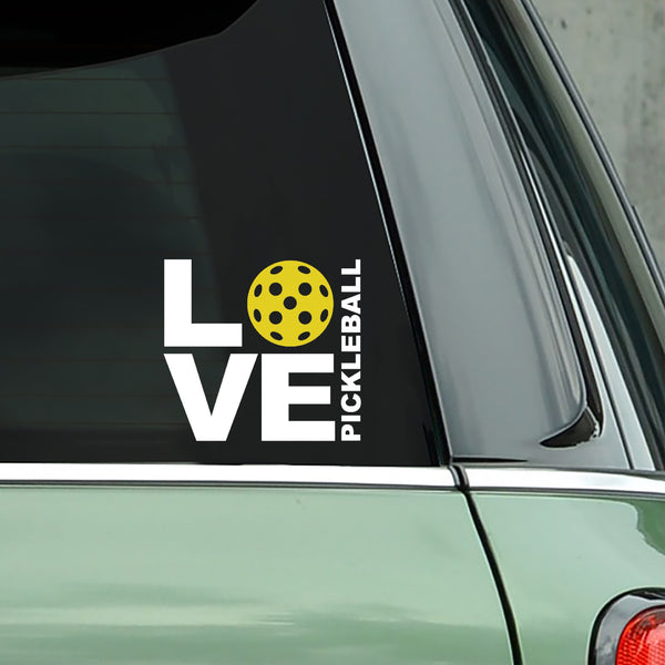 LOVE Pickleball Decal - Bumper Sticker