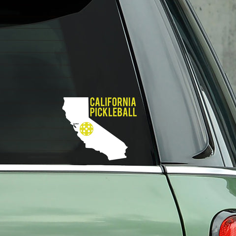 California Pickleball Decal - Bumper Sticker