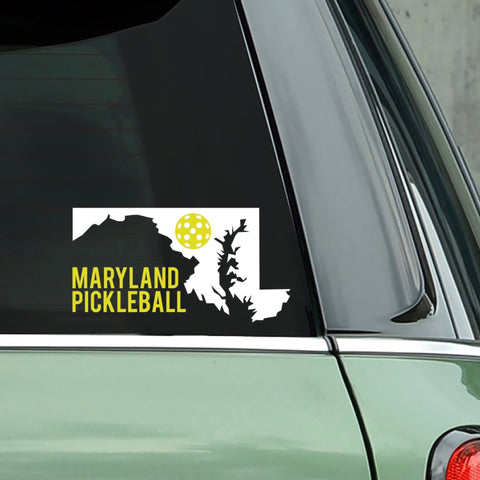 Maryland Pickleball Decal - Bumper Sticker