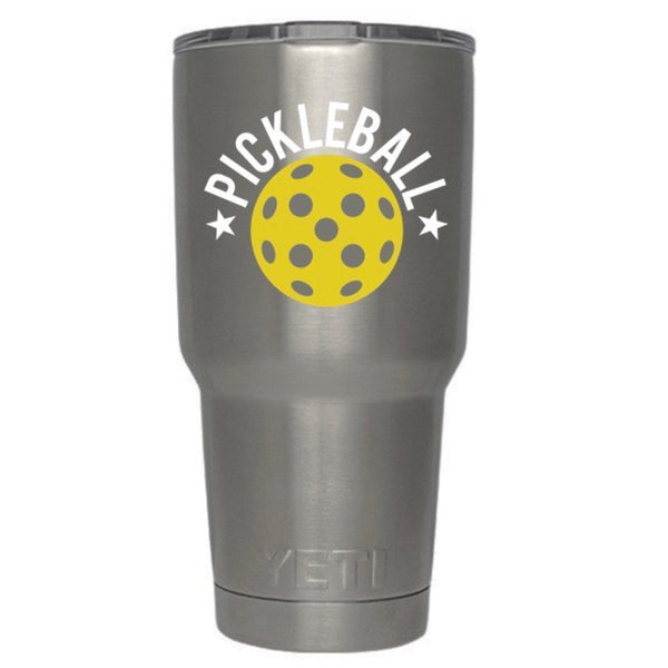 Pickleball Star Decal for your Yeti/Camelbak Water Bottle-Water Bottle Pickleball Decal