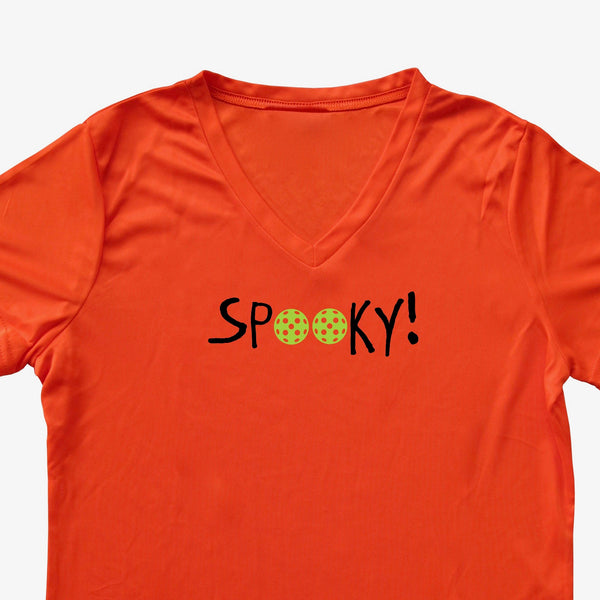 Spooky! Pickleball Halloween Ladies T-Shirt - Performance Dri-Fit