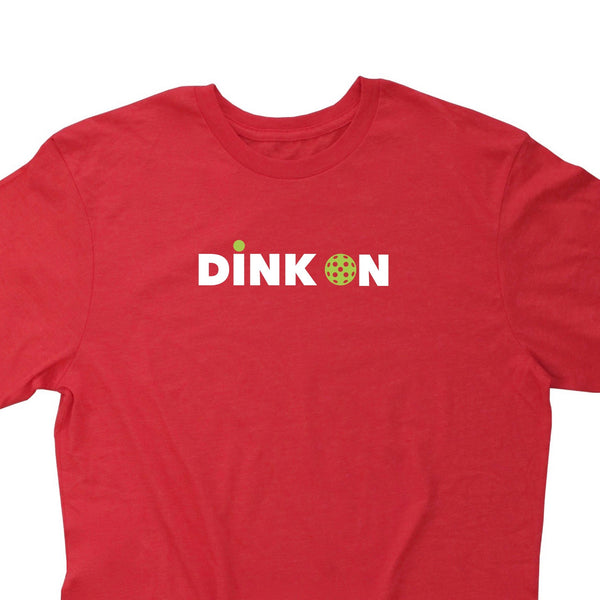 Dink On Mens Pickleball T-Shirt - Vintage Casual Cotton Blend