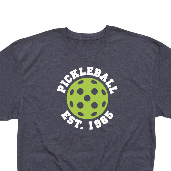Retro Men's Pickleball Est. 1965. T-Shirt - Vintage Casual Cotton Blend