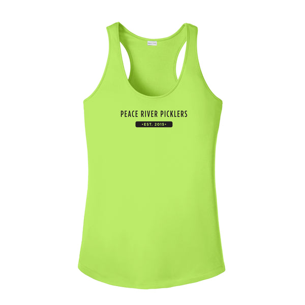 Peace River Picklers 2021 Pickleball Ladies Performance Racerback Shirt - Design 4