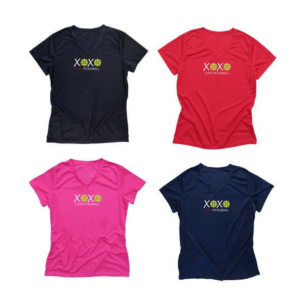 Valentine Pickleball XOXO LOVE Ladies T-Shirt - Performance Dri-Fit